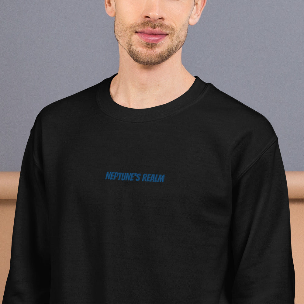 Neptune's Realm Embroidered crew neck