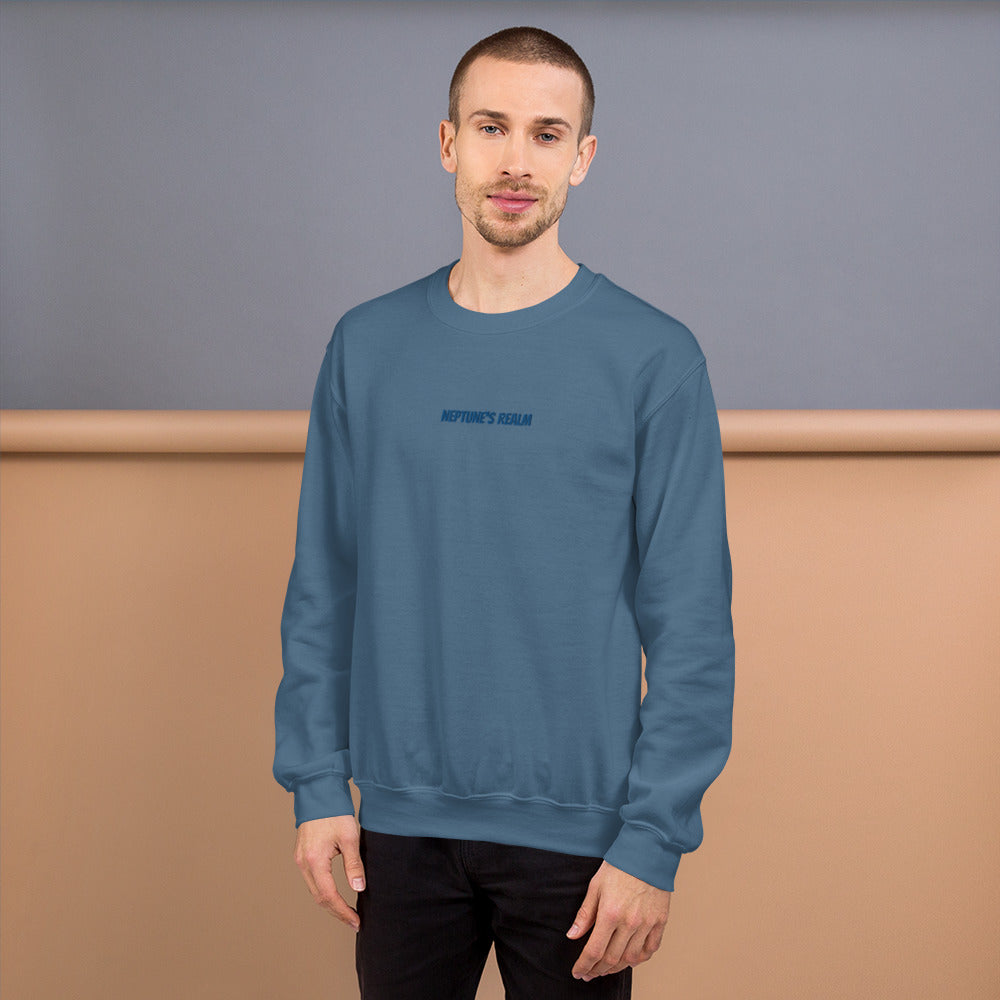 Neptune's Realm Embroidered crew neck