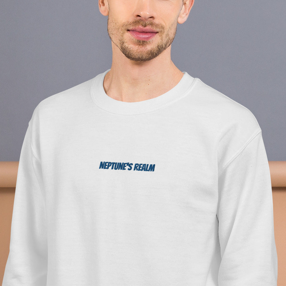 Neptune's Realm Embroidered crew neck